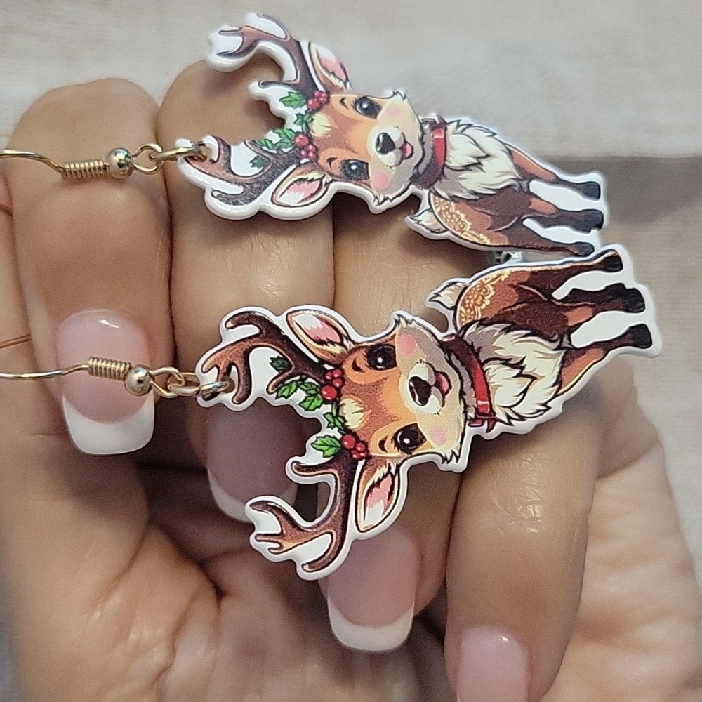 Cute Reindeer Earrings